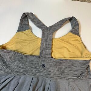 Lululemon Power Dance Women's 8 Loose Draped Gray Sports Bra Tank